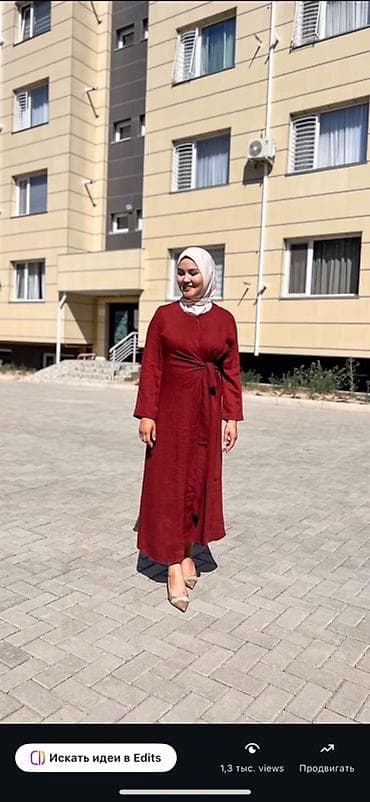 Личные вещи: Распродажа‼️‼️‼️Платье макси с поясом на завязках базовая модель на — 1