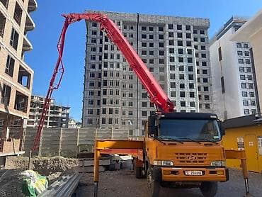 full construction: Услуги автобетононасоса - Длина стрелы: 42 м — позволяет подавать — 4