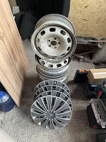 калпак 15 размер: Диски R 15 Комплект, отверстий - 5, Б/у — 4