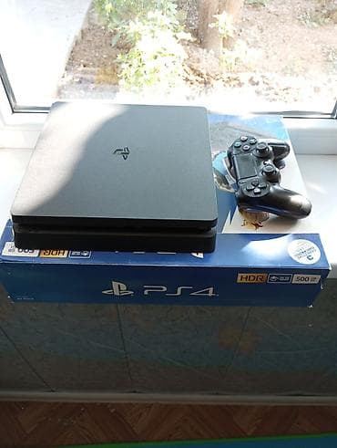 PlayStation 4 Slim (черная) прошитая Комплектация: - Консоль PS4