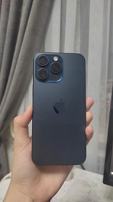 id: IPhone 15 Pro Max, Б/у, 256 ГБ, Blue Titanium, Зарядное устройство, Кабель, 88 % — 1