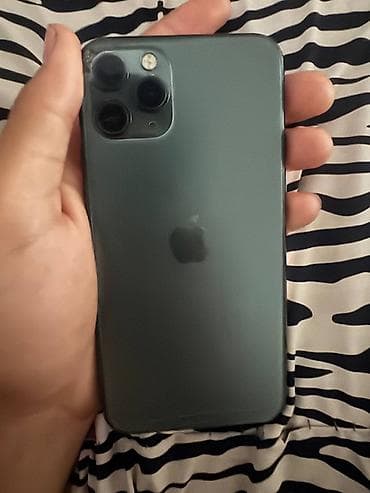 IPhone 11 Pro, Б/у, 256 ГБ, Matte Midnight Green, 72 %