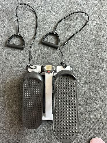 Электр транспорту: Мини-степпер с эспандерами и счетчиком Компактный степпер для — 4