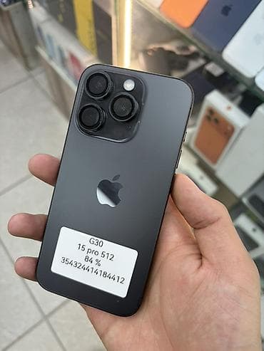 айфон продаю: IPhone 15 Pro, 512 ГБ, Оранжевый, Кабель, 84 % — 4