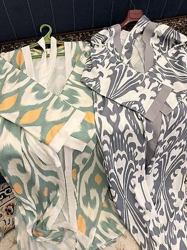 чапан чыптама: Кимоно-накидки с узбекским узором “икат” - Легкие накидки свободного — 2