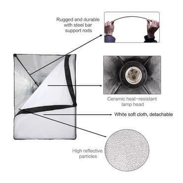 кольцевая лампа для видео: Софтбокс "BobbyStudio Light" 50x70 (1шт) Бишкек Студийный свет — 6