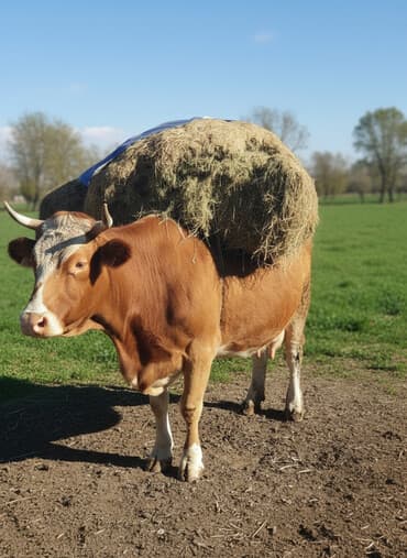 дойных коровы: Продаю | Корова (самка) | Монбельярд | На забой | Осеменитель — 1