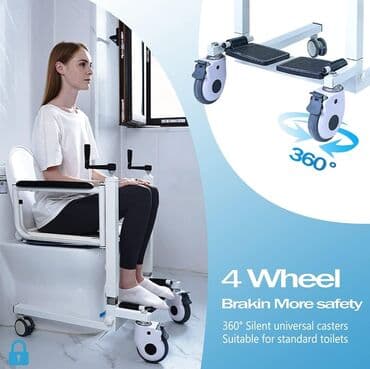 подъемник для инвалидов: Коляска стул для транспортировки больных, инвалидов, с туалетом и — 3