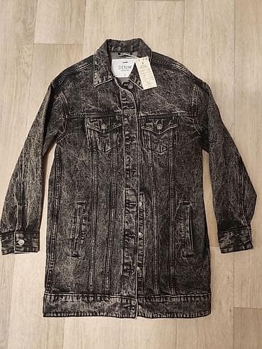 Джинсовая куртка, Осень-весна, Удлиненная модель, S