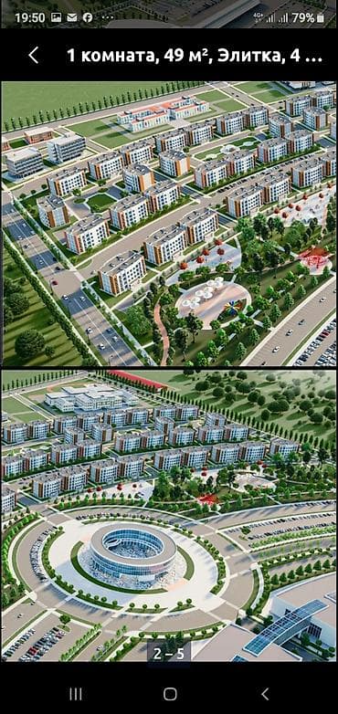 квартира соклук: 1 комната, 36 м², Достук с. Элитка, 1 этаж, ПСО (под самоотделку) — 2