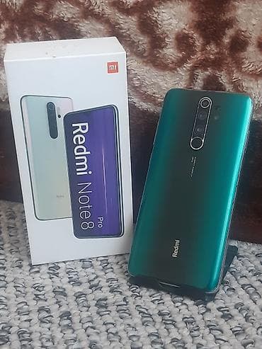 Redmi, Redmi Note 8 Pro, Б/у, 64 ГБ, цвет - Зеленый, 1 SIM