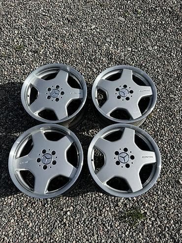 audi a2: Литые Диски R 18 AMG, Комплект, отверстий - 5, Б/у — 2