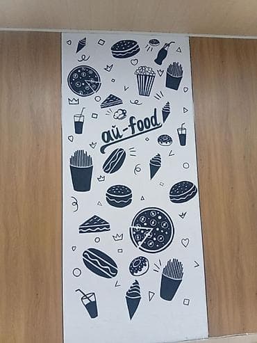 национальные тошоки: Рисунок стены для кафе и фастфуда «ai-food»

- График:24/7 — 1