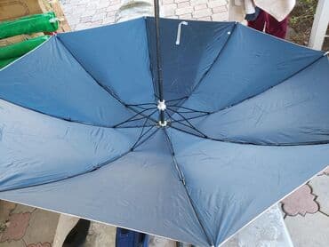 зонт: Складной пляжный зонт, диаметр1,6м. Ткань двойная- отражающая. Спицы — 2