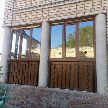 Дизайн, проектирование: Терезе жана эшиктер алюминий жана платик баардык туру бар арзан жака — 5