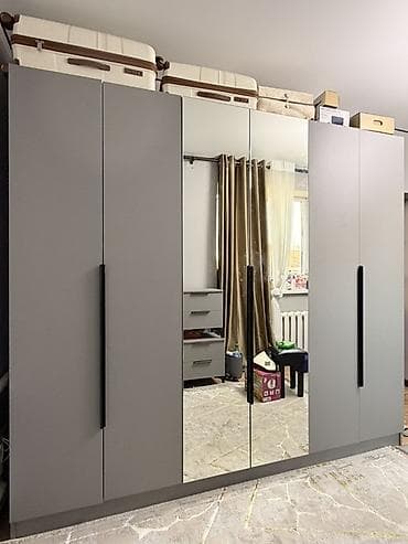 Комплекты мягкой мебели: Спальный гарнитур, Шкаф, цвет - Серый — 3