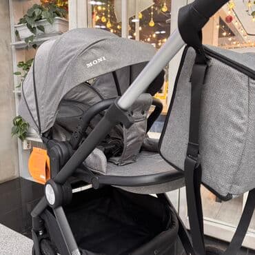 коляска прогулочная новая: Коляска, цвет - Черный, Новый — 4