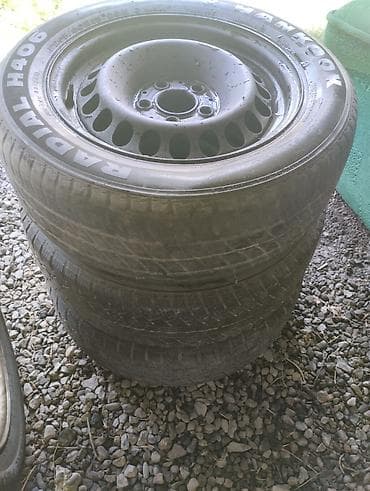 Транспорт: Колеса в сборе 205 / 60 / R 15, Лето, Б/у, Комплект, Легковые, Железные, отверстий - 5 — 1