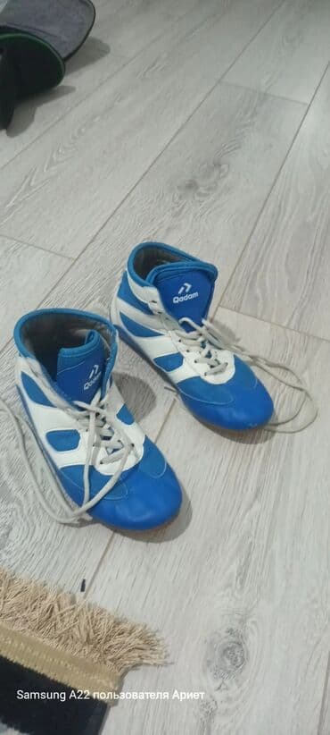 спортивные костюмы для тренировки: Детские кеды/кроссовки для зала - Цвет верха: ярко‑синий - Подошва — 4