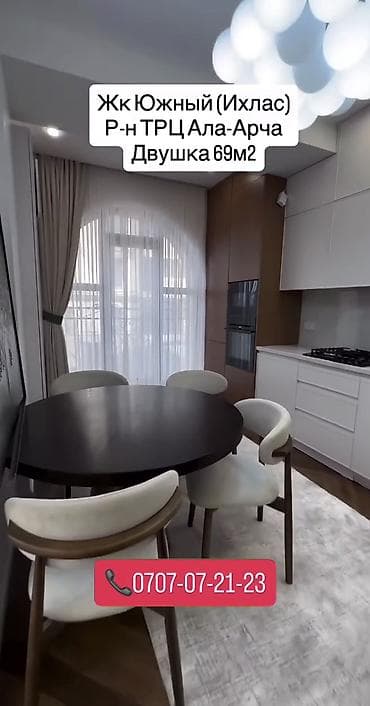 двушка: 2 комнаты, 69 м², Элитка, 2 этаж, Евроремонт — 8