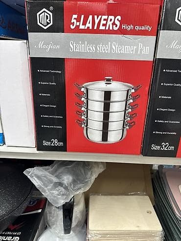 поравой: Многоярусная пароварка Magian (Stainless Steel Steamer Pan) - — 2