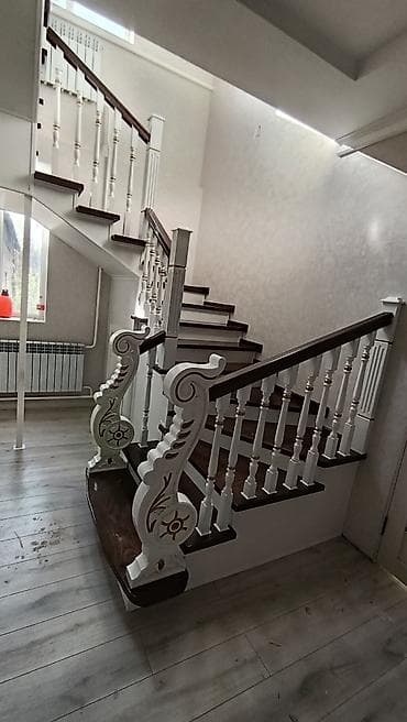 Рекламное оборудование: Лестница тепкич заказ алабыз Карагач . сосна. фанера шпон менен — 2