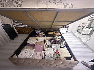 Офисная мебель: Двуспальная кровать, С матрасом, длина - 200 см — 3