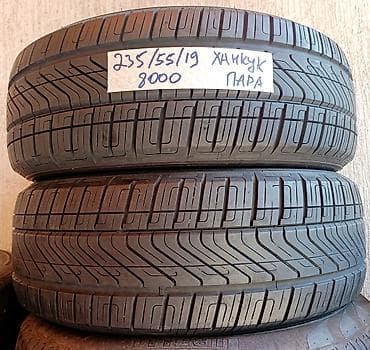 19: Шины 235 / 55 / R 19, Лето, Б/у, Пара, Легковые, Корея, Hankook — 1