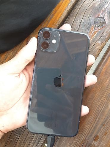 IPhone 11, Б/у, 128 ГБ, Черный, Зарядное устройство, 100 %