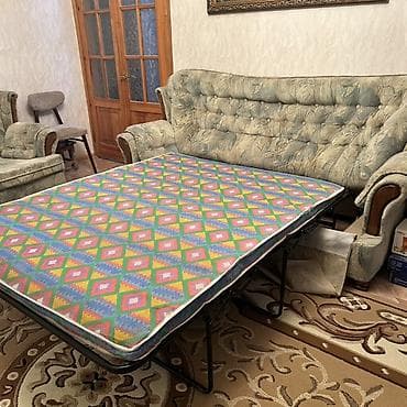 диван раскладной с креслами: Комплект мягкой мебели — 6