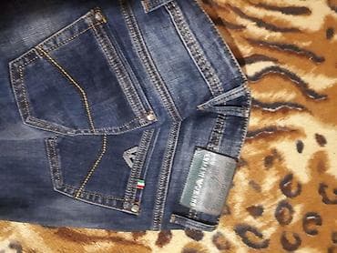 pro force: Мужские джинсы Emporio Armani - Цвет: тёмно‑синий индиго с легким — 2