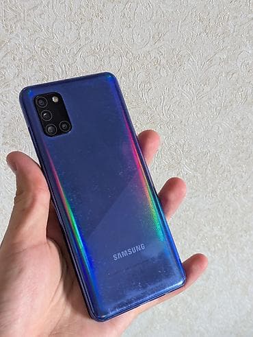 Samsung Galaxy A31, Б/у, 128 ГБ, цвет - Синий, 2 SIM