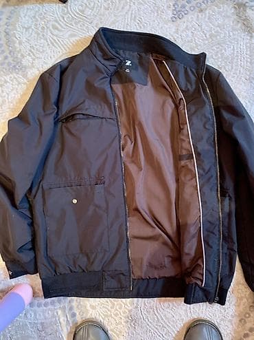 одежда италия: Мужская куртка-бомбер Zegna - Цвет: тёмно‑синий/чёрный - Прямой — 4