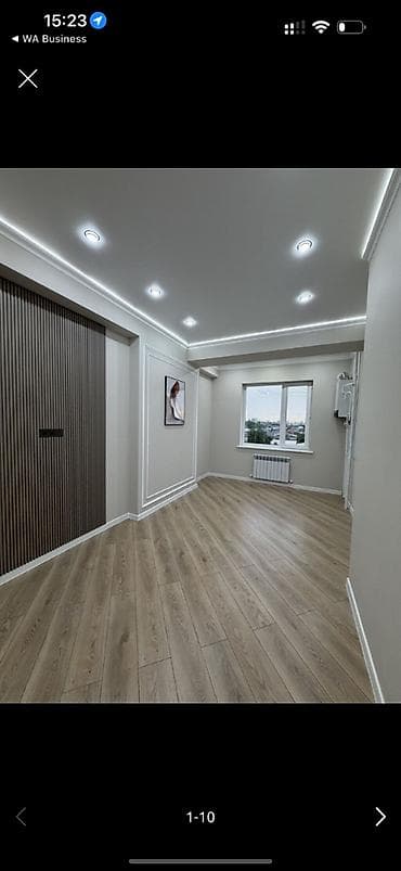 Квартиры: 1 комната, 42 м², Аламедин-1 мкр Элитка, 6 этаж, Свежий ремонт — 8