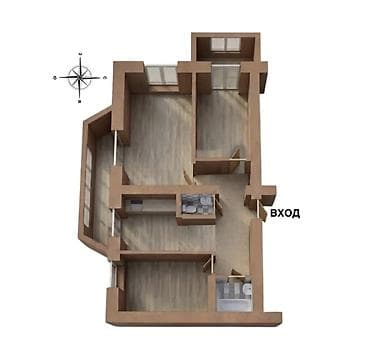 3 комнаты, 76 м², Индивидуалка, 1 этаж