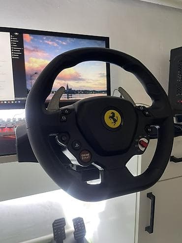 xbox kinect: Игровой руль с педалями Thrustmaster T80 Ferrari 488 GTB Edition — 4