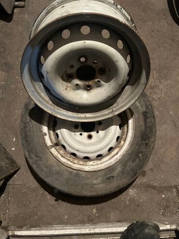 колесо маз: Железные Диски R 14 Пара, отверстий - 5, Б/у — 3