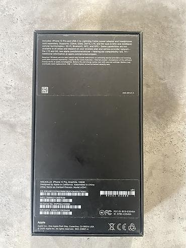 чехол на х: IPhone 12 Pro, Б/у, 128 ГБ, Графит, Коробка, 75 % — 2