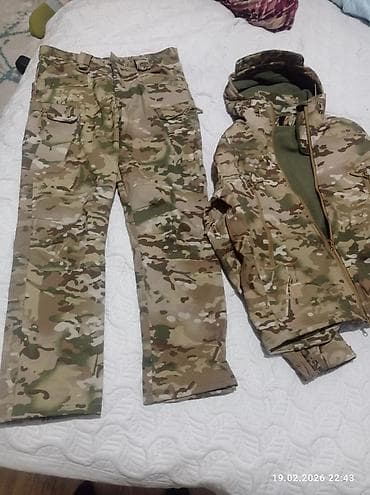 Шорталар: Камуфлированный комплект одежды (Multicam): куртка софтшелл + брюки — 2