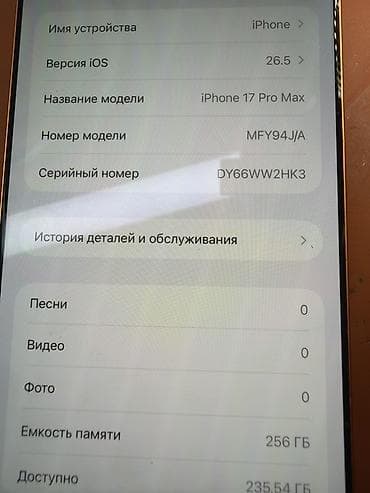 Техника и электроника: IPhone 17 Pro Max, 256 ГБ, оранжевый - Экран: Super Retina XDR — 3
