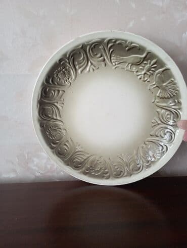 черепашка стекло: Керамическое настенное блюдо/тарелка декоративная. - Материал — 1