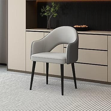 dinner table: Стул для кухни, Новый, Железо, цвет - Серый — 2