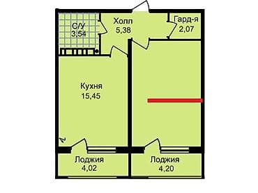 Продажа квартир: 2 комнаты, 53 м², Элитка, 9 этаж, Евроремонт — 8
