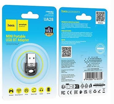 bt_voicerc_m4: Адаптер USB-A BT HOCO “UA28” ﻿Портативный USB-A BT адаптер. BT — 5