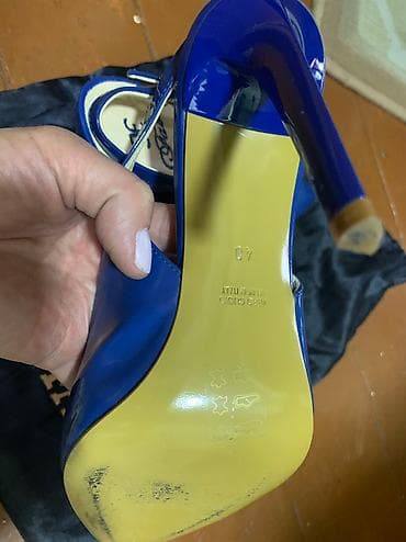 туфельки: Туфли, 39.5, 40, Fabi, Б/у, цвет - Синий, Платная доставка, Самовывоз — 7