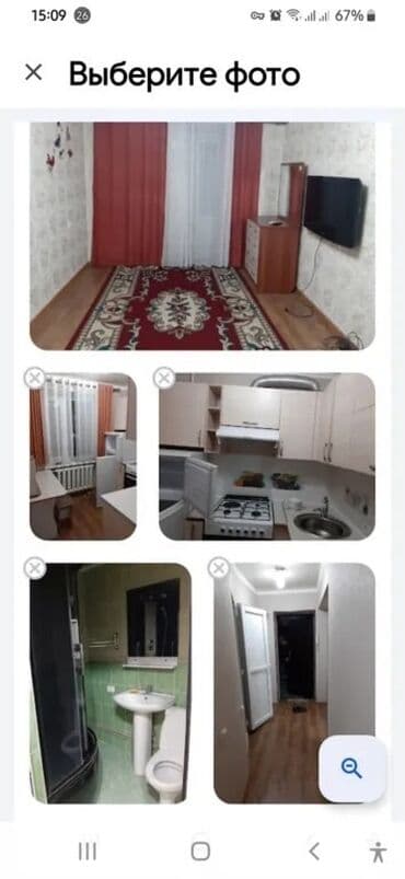 квартиры в районе аламидин 1: 1 комната, Агентство недвижимости, Без подселения, С мебелью полностью — 1