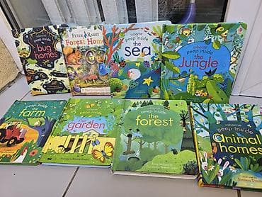 v beach: Серия познавательных книг Usborne «Peep inside» для детей. Состав на — 3