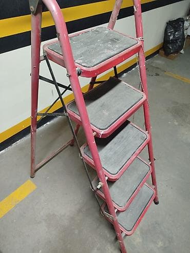 Оборудование для производства: Складная стремянка с широкими ступенями - Материал: металлическая — 2