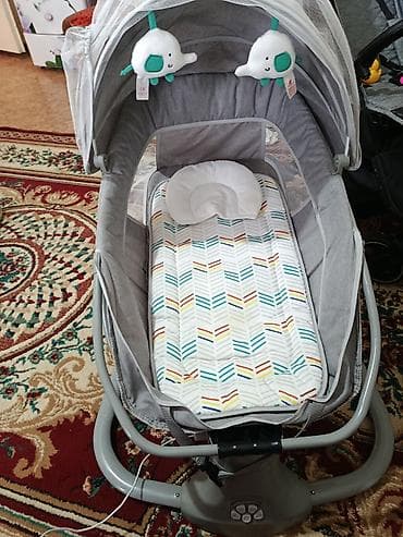 Тумбы и подставки: Электронная люлька-качалка для новорождённого - Формат 2-в-1 — 1