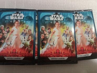 Star wars карточки для коллекционеров 7 штук по 2 карты в каждой